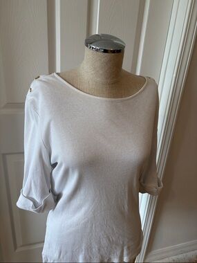 Lauren Ralph Lauren size L white  shirt